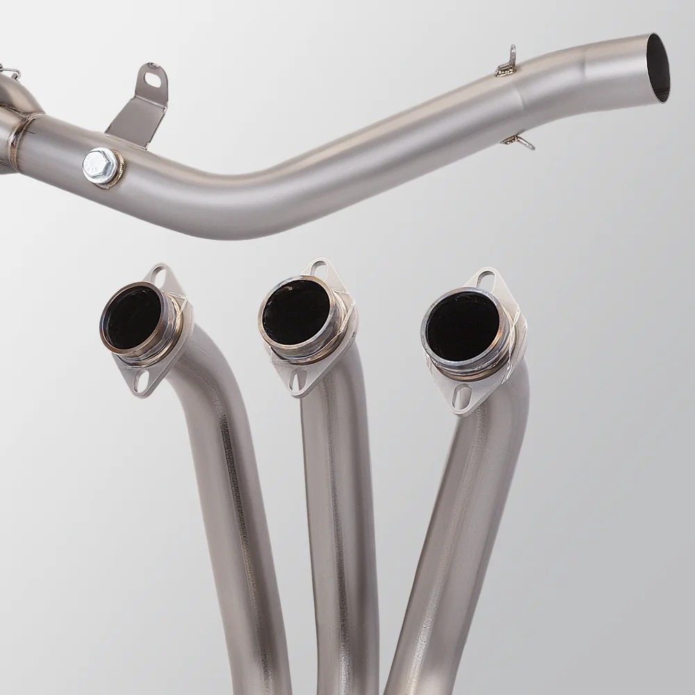 MT09 FZ09 XSR900 Titanium Alloy Complete Exhaust System for Motorcycles 51MM Muffler with Front Tube Link New Condition